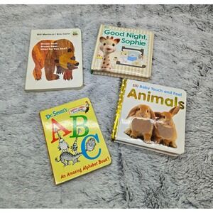 Toddler Board Book Lot Eric Carle Dr Seuss DK Touch Feel Sophie